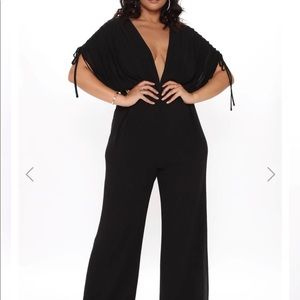 Fashion Nova Deep V Jumpsuit